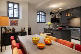 KITCHEN - DINING ROOM: Salas de jantar modernas por REIS LONDON LTD 