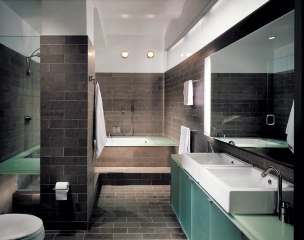 inspirando Top 60 melhores idéias de design de banheiro moderno para homens Next Luxo papel de parede é segmento de decoração do banheiro masculino 