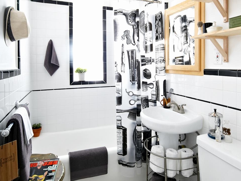 surpreendente teen boys barbearia estilo banheiro diy papel de parede é a seção de decoração do banheiro masculino 