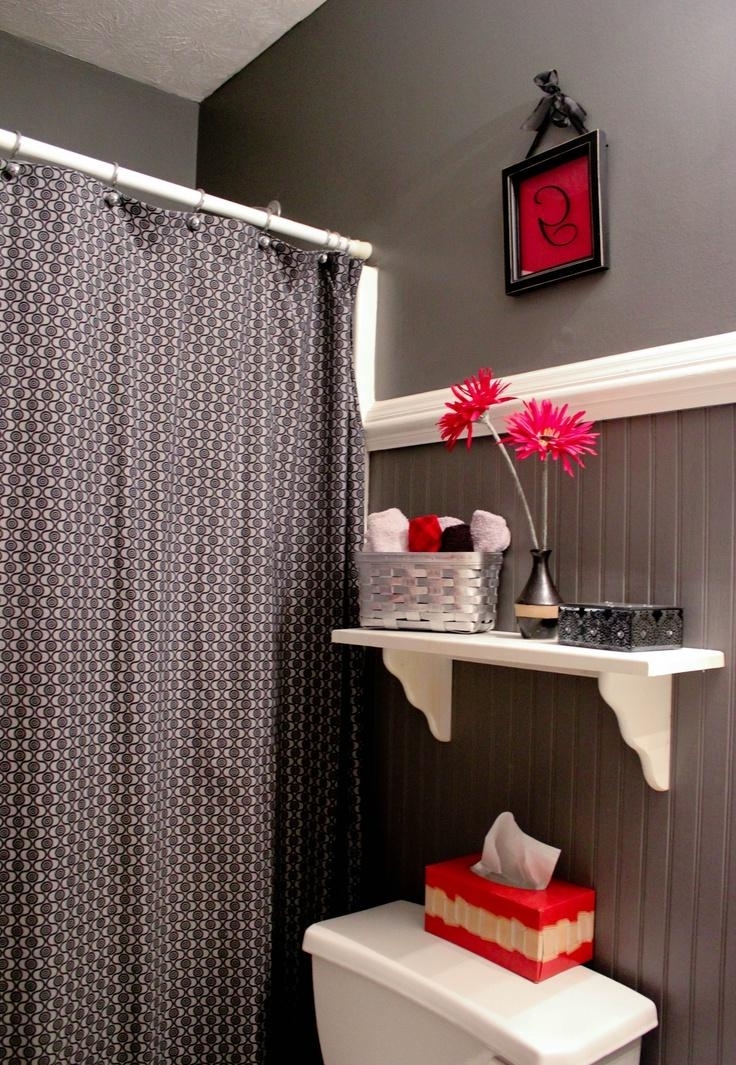 oustanding foto de idéias de decoração de banheiro preto e vermelho é parte de idéias de decoração de banheiro vermelho 