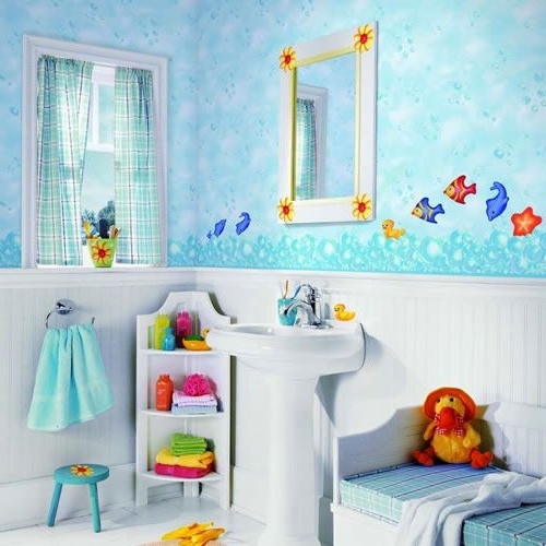 awesome 222 Kids Bathroom Themes Httplanewstalkhow Para Escolher Crianças image is section of Kids Decorações Do Banheiro 