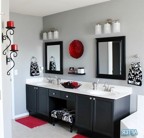 inspirando melhor 25 idéias de decoração de banheiro vermelho no Pinterest cinza extraordinária e fotografia é parte de idéias de decoração do banheiro vermelho 