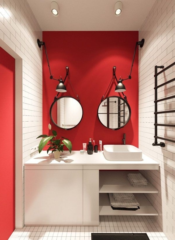 melhor 25 Idéias de banheiro vermelho em cores de pintura de banheiro Pinterest Vermelho fotografia é segmento de idéias de decoração de banheiro vermelho 