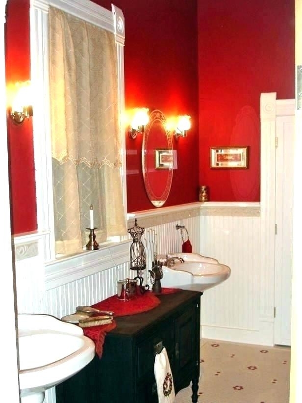 Idéias de decoração de banheiro vermelho vermelho Idéias de decoração de banheiro vermelho vermelho e preto pic é segmento de idéias de decoração de banheiro vermelho 